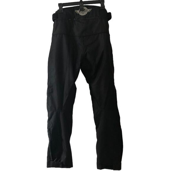 Alpha Cycle Gear Pants Mens 30x32 Black Padded Motorcycle Riding Racing Moto - Picture 4 of 14